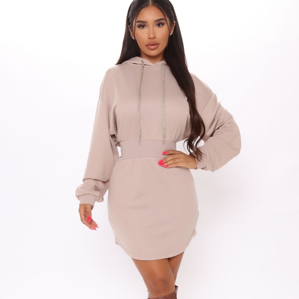 Hooded Sweater Dress